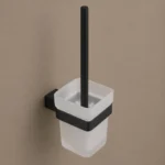Square Toilet Brush Holder Matte Black | 304 Stainless Steel | AHF