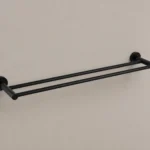 600mm Double Towel Rail | 600mm Matte Black | AHF