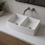 Farmhouse Ceramic Double Bowl Kitchen Sink | 835x558x254mm | AHF