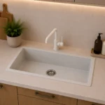 White Granite Sink | 735x420x200mm | AHF