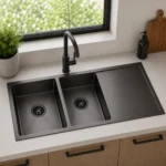 Undermount Double Bowl Drainer Kitchen Sink | 1200x450x200mm 304 Stainless Steel | AHF