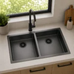 Undermount Double Bowl Kitchen Sink | 870x450x200mm | AHF