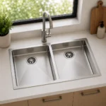 Undermount Double Bowl Kitchen Sink | 770x440x250mm | AHF